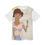 Thumbnail: Unisex t-shirt featuring a hand-drawn woman with red hair and expressive pose
