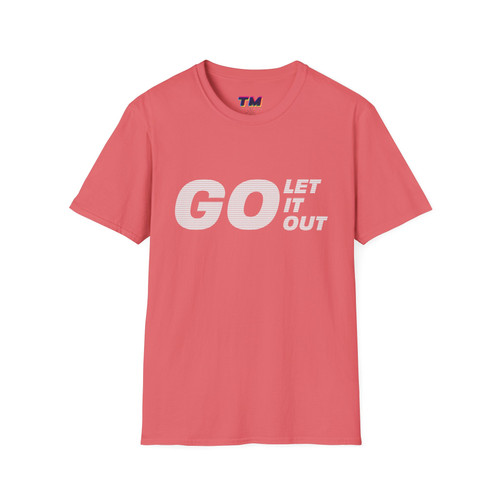 Oasis oasis go let it out Tシャツ Unisex Oasis Go Let It Out Red Stencil T-Shirt - Oasis Band