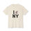 Thumbnail: Flat lay of NY RAT T-Shirt unisex parody tee in cream color, 100% cotton jersey.