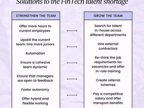 Solutions to the FinTech talent shortage