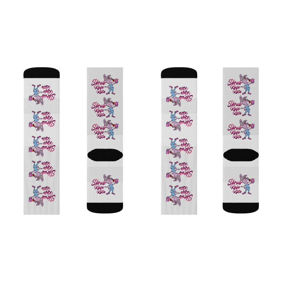 Thumbnail: Skrub Kafe Kutie Sublimation Socks
