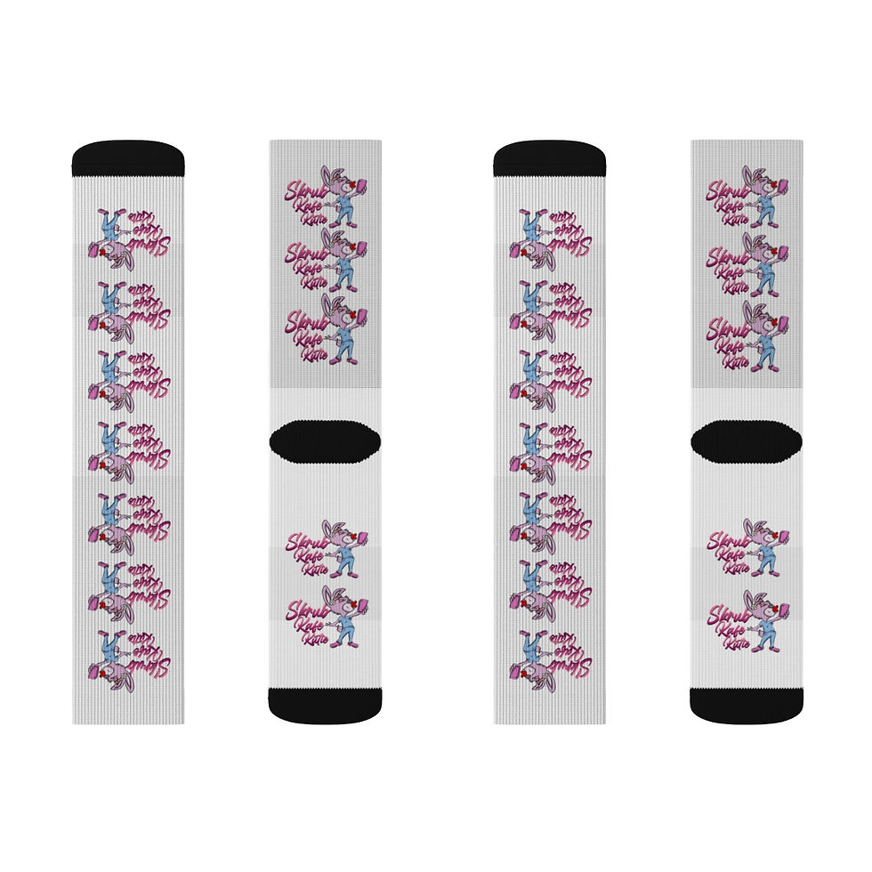 Thumbnail: Skrub Kafe Kutie Sublimation Socks
