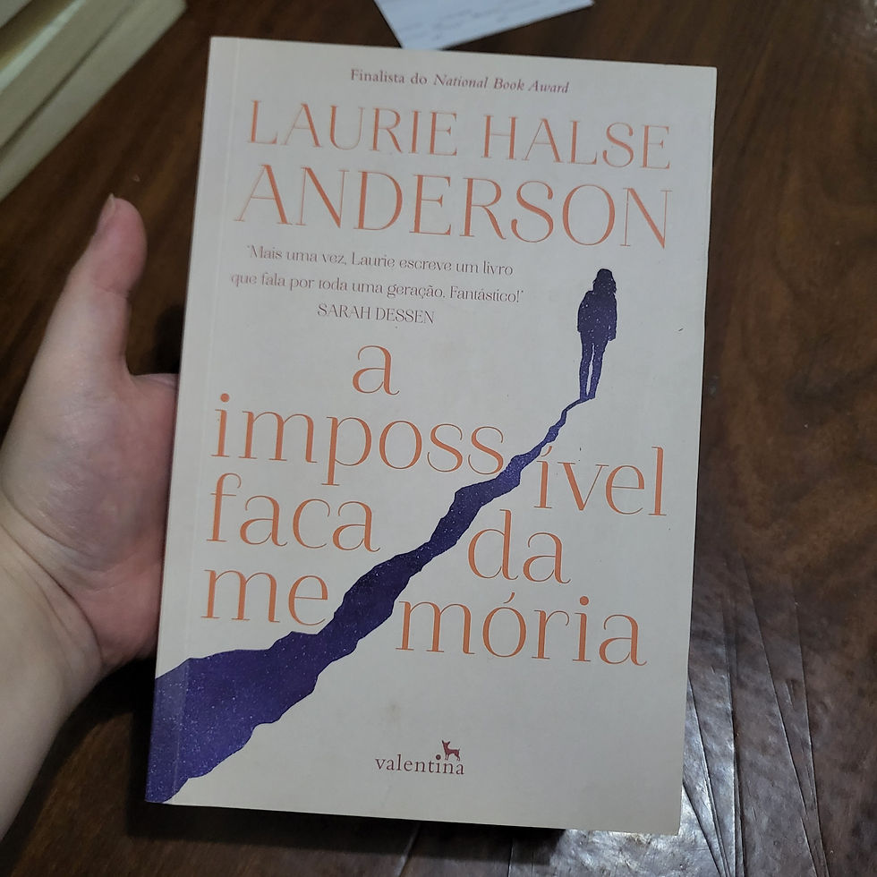 A Impossível Faca da Memória de Laurie Halse Anderson
