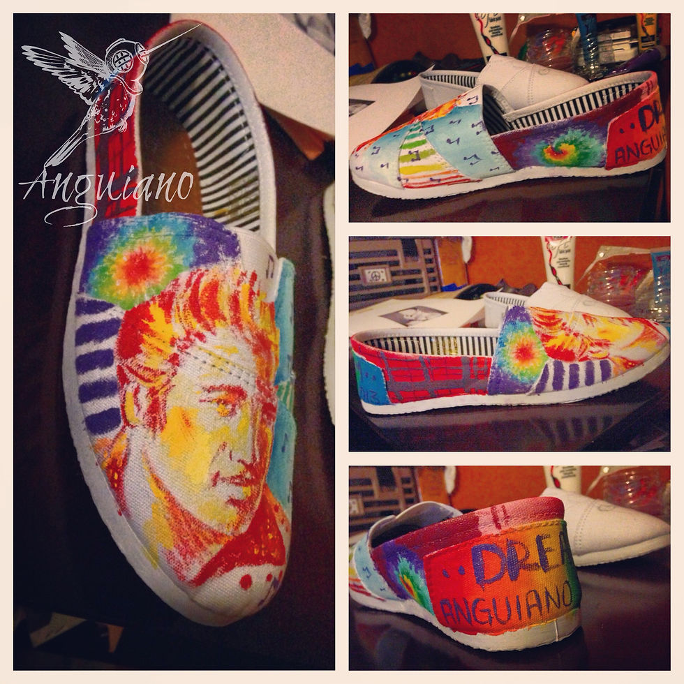 Elvis Hand Painted Shoe