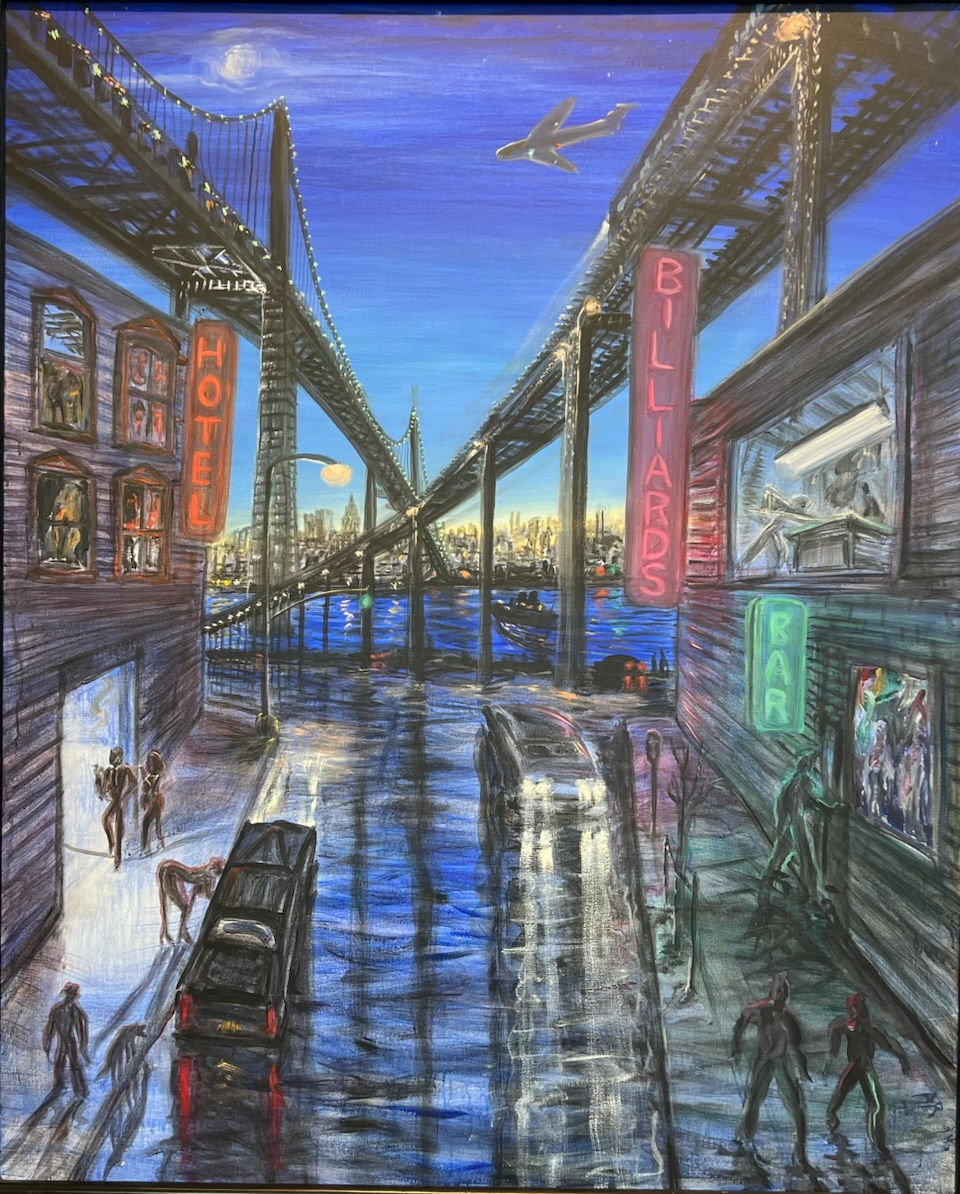 Dawn in New York City II - Oils on canvas, 1994