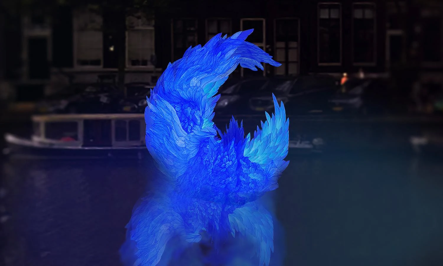 Photo courtesy of Amsterdam Light Festival, Artist impression Mermaid’s Song (Flo Arnold) 