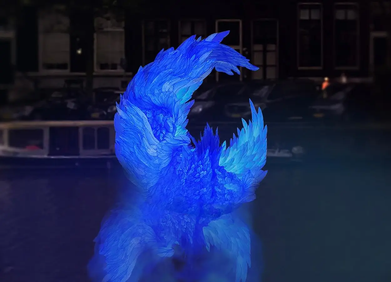 Photo courtesy of Amsterdam Light Festival, Artist impression Mermaid’s Song (Flo Arnold) 