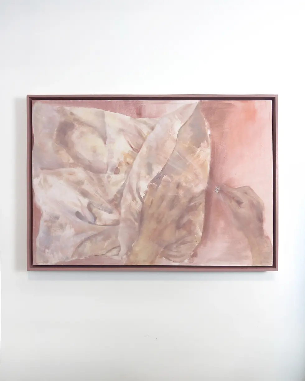 Me lo avevi promesso - Oil on raw canvas, 2026
