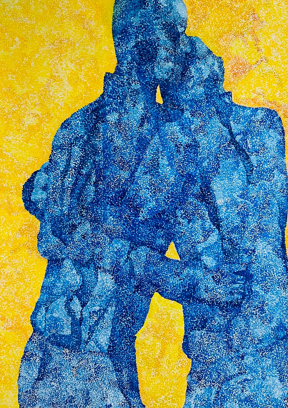 When The Wind Is Blowing - Gouache on paper, 2021