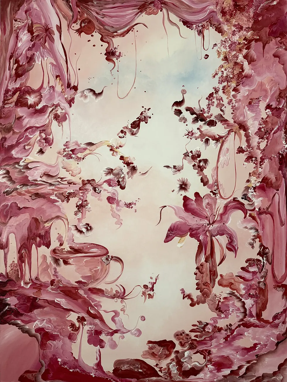 Tea Time Soiree - Acrylic on canvas