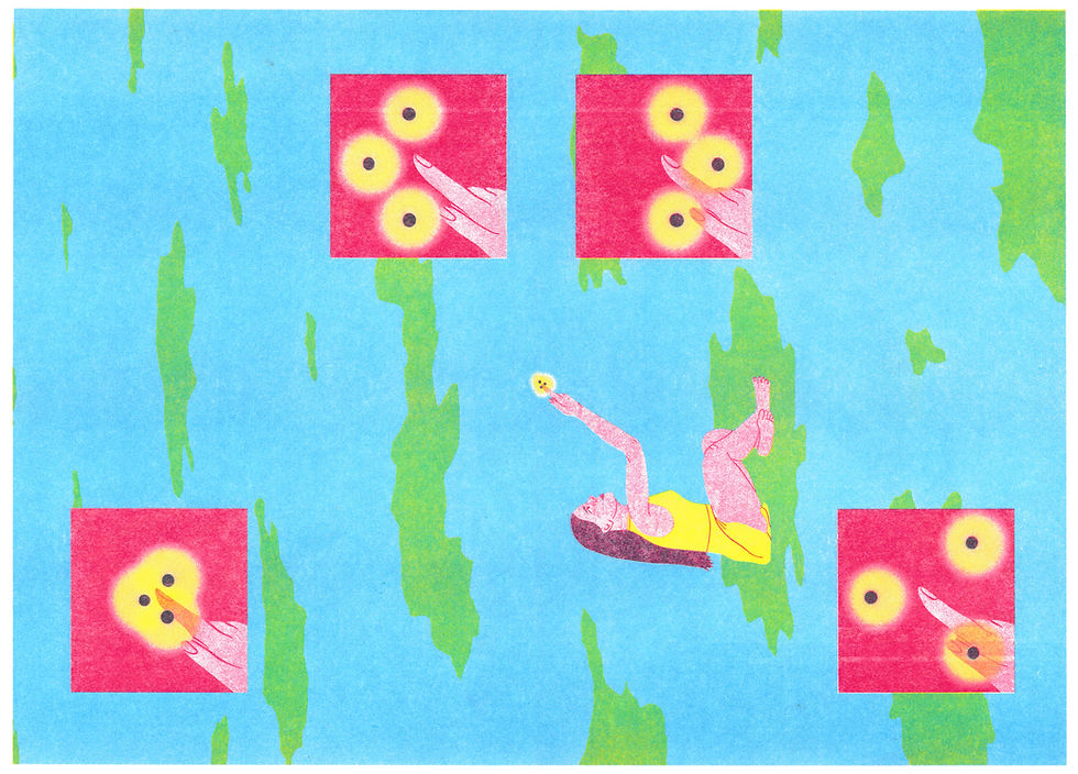Islands - Risograph print, 2025