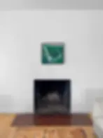 Ben Sledsens - Waterfall Moon 								Oil and acrylic on canvas, 2021