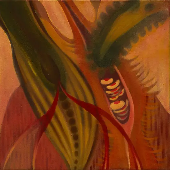Danced Into the Earth’s Core Yesterday – 4 - Oil on canvas, 2025