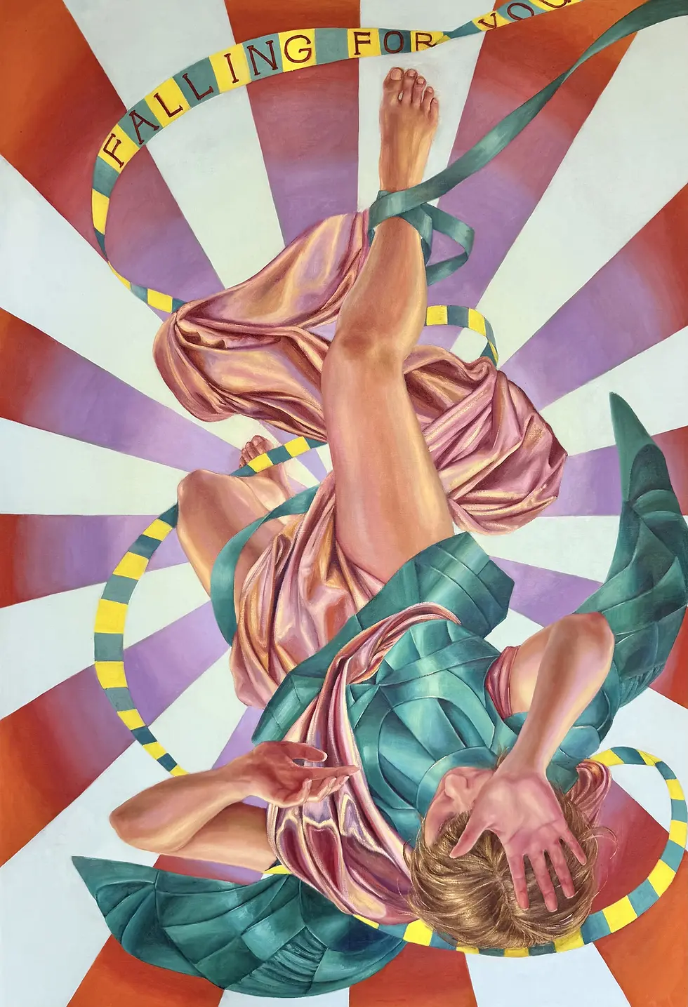 Falling for You - Oil on linen, 2025