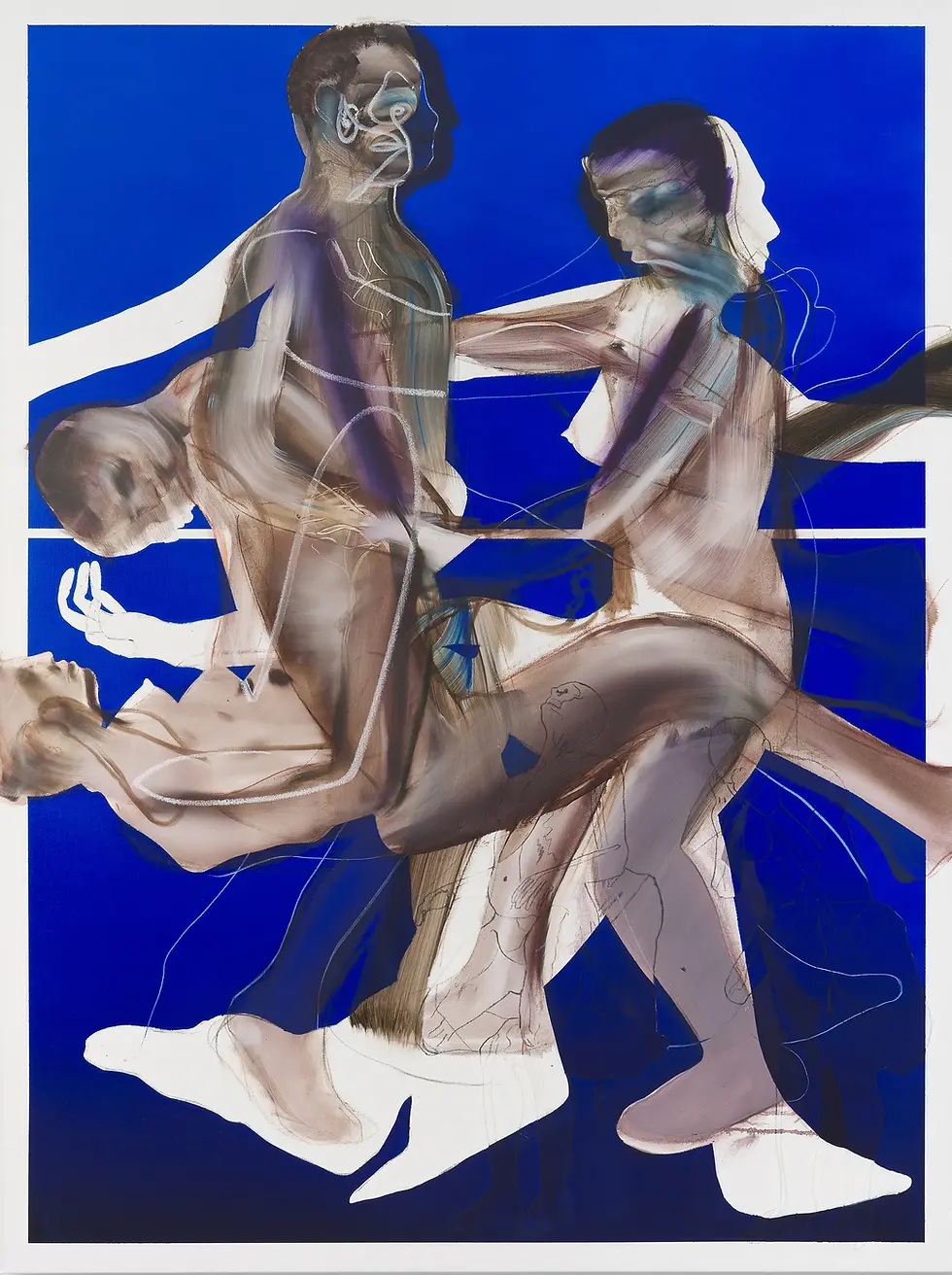 Noughts and Crosses (Hyperbole) - Oil on linen, 2024