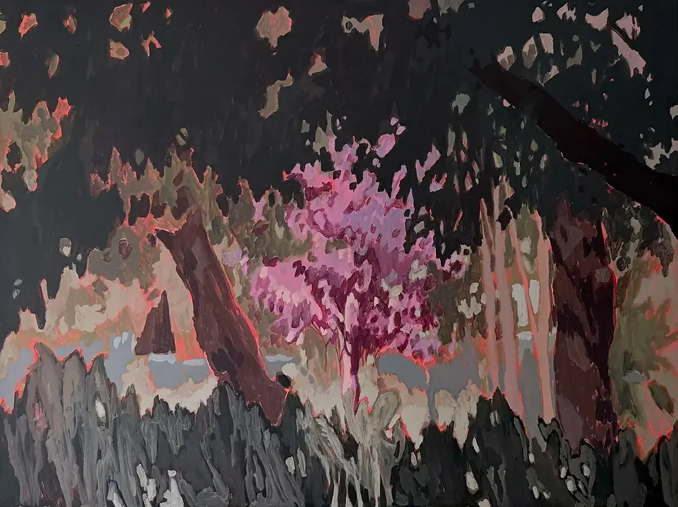 Purple Tree, Westerpark - Acrylic, flashe and acrylic gouache on linen, 2026