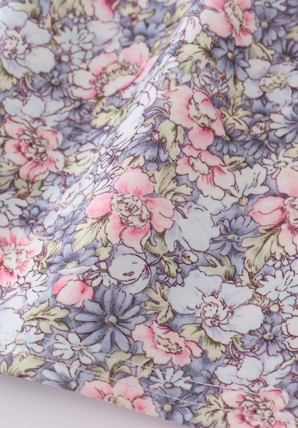 Thumbnail: Blue Floral Smocked Girl Set