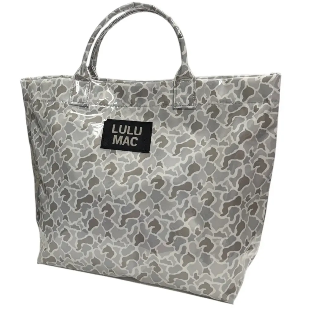 Lulu Mac White Camo Tote Bag