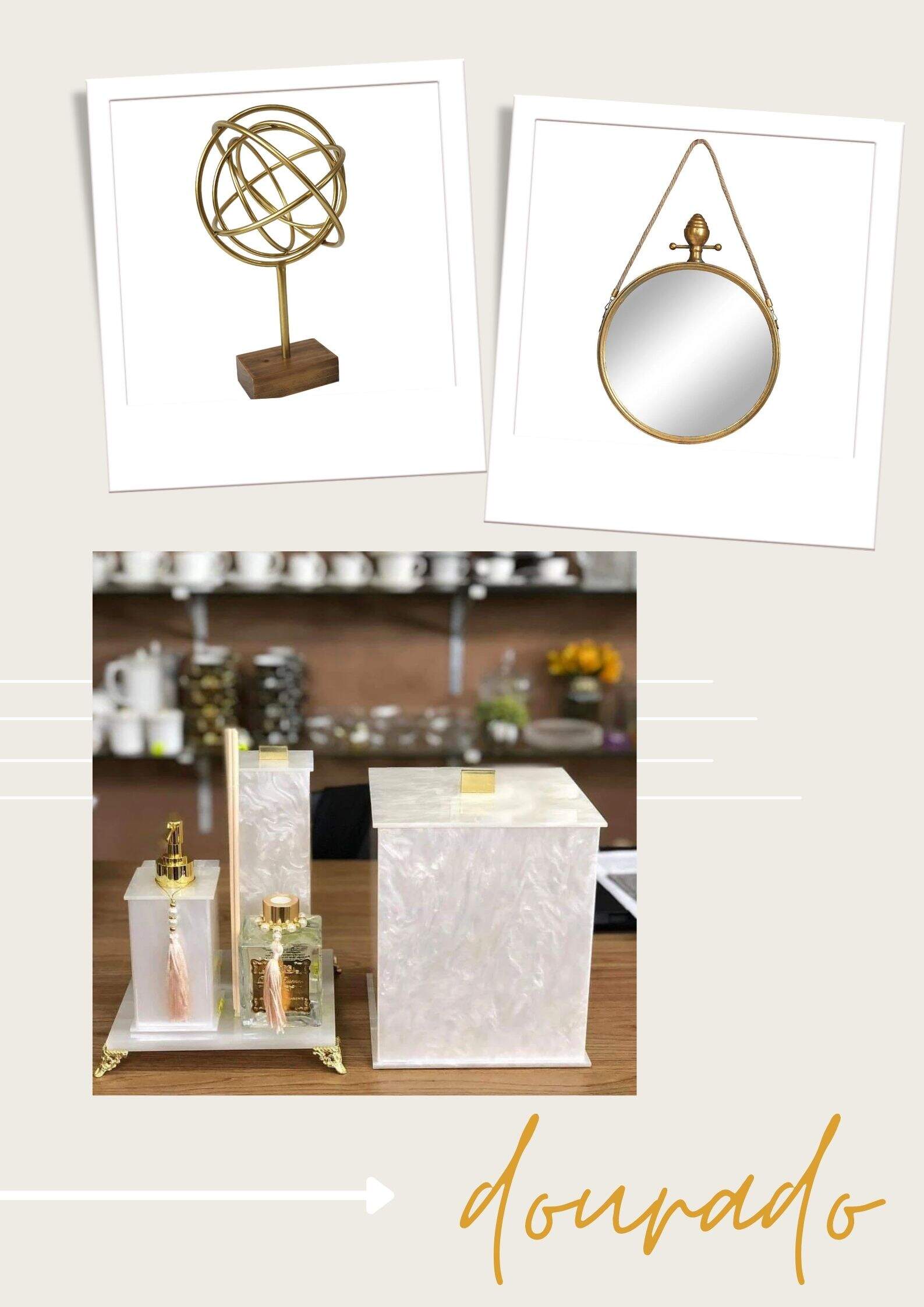 moodboard detalhes dourados