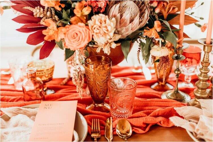 Decoração de casamento laranja - Pinterest Predicts