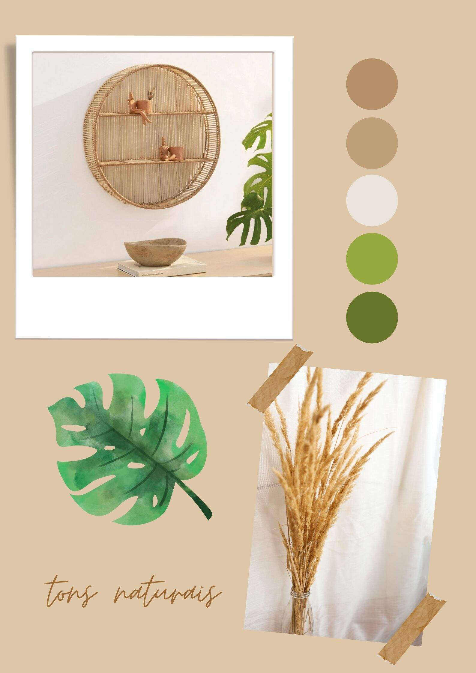 moodboard tons naturais