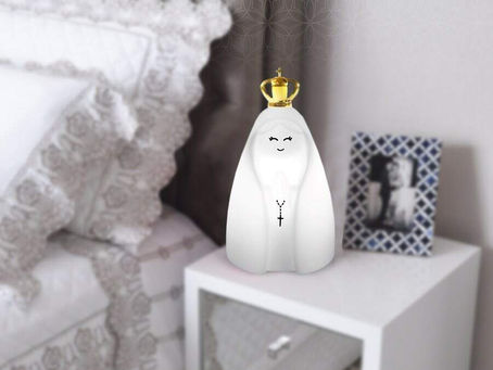 Luminária no formato de Nossa Senhora Aparecida será destaque da Decorfun na ABCasa Fair