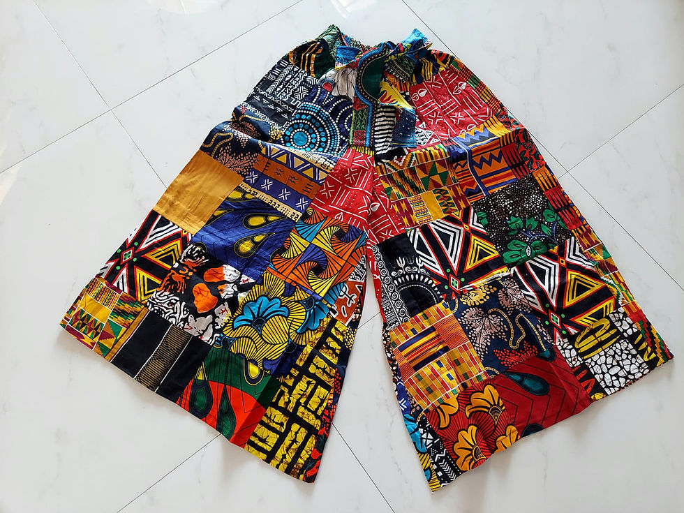 Thumbnail: Each pair is individually  sewn and different.  No two pair are the same.