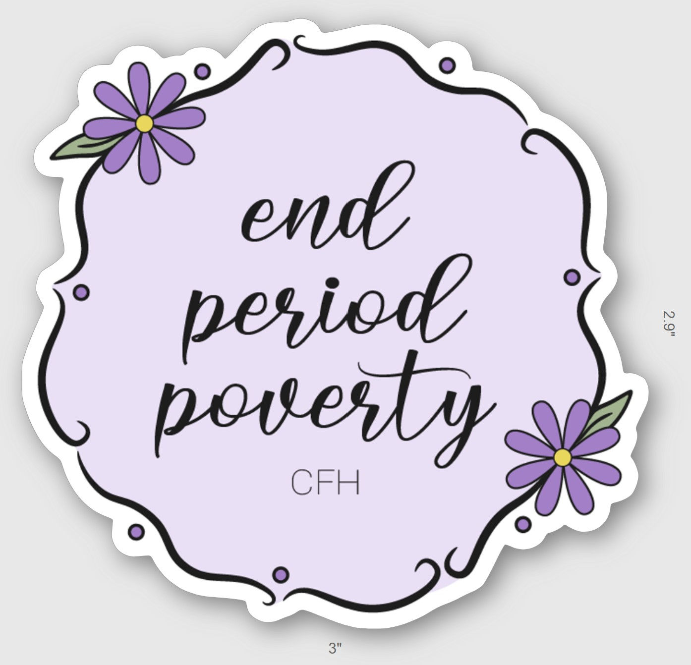End Period Poverty Sticker