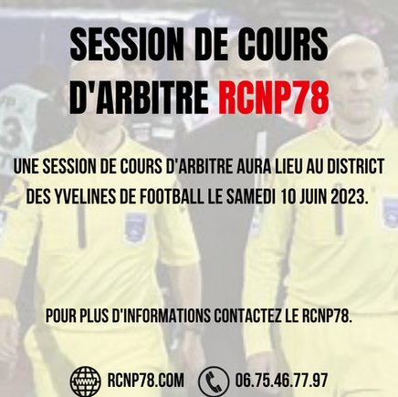 SESSION DE COURS D'ARBITRE AU DYF