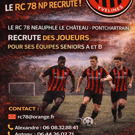 Le RCNP78 recrute !
