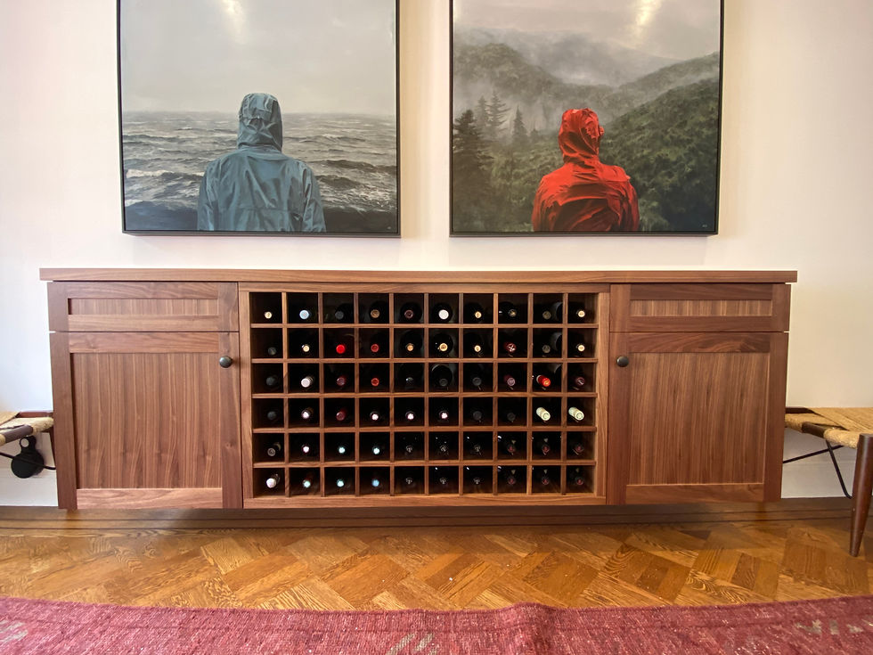 Walnut Wine Credenza