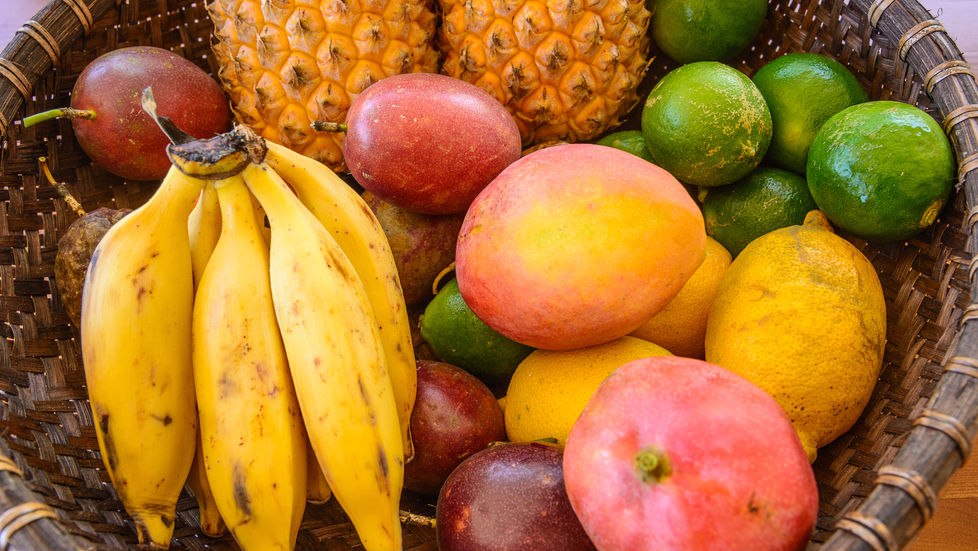 Natural healthy fruit juices from the Caribbean