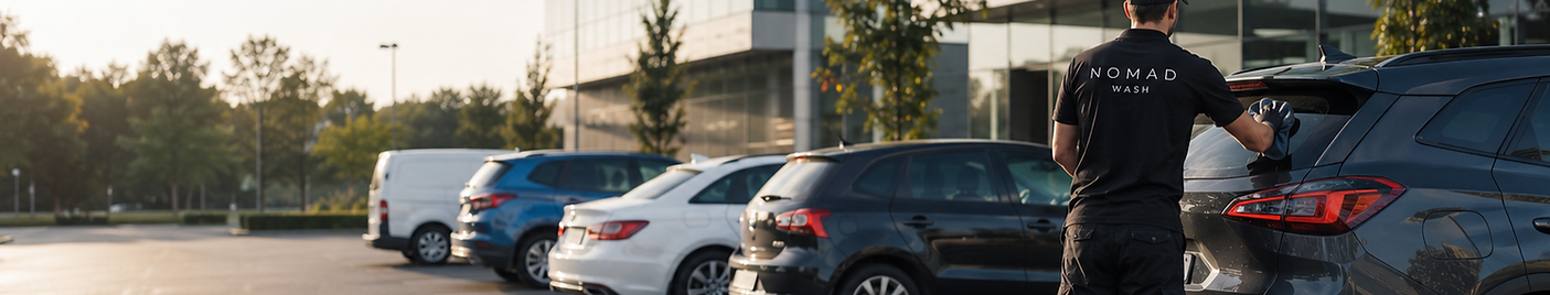 Servei mòbil de rentat de vehicles per a empreses, flotes i esdeveniments