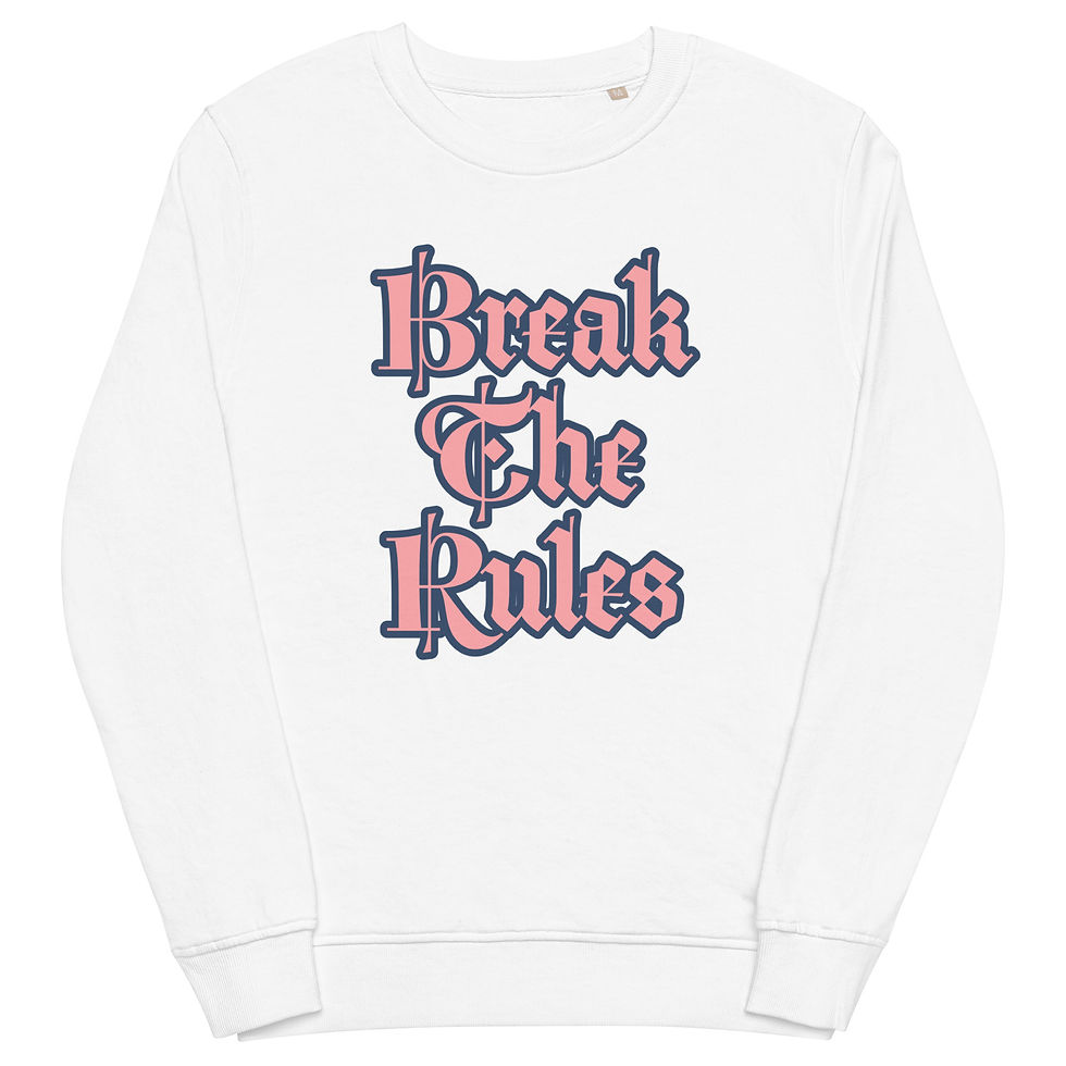 Thumbnail: Break the rule Unisex organic sweatshirt
