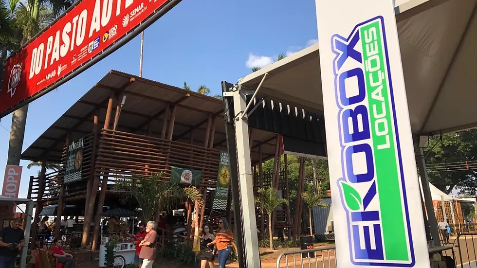 A EkoBox Inova com Piso Especial, Palco Geodésico e Banheiros Climatizados no Maior Evento Gastronômico do MS