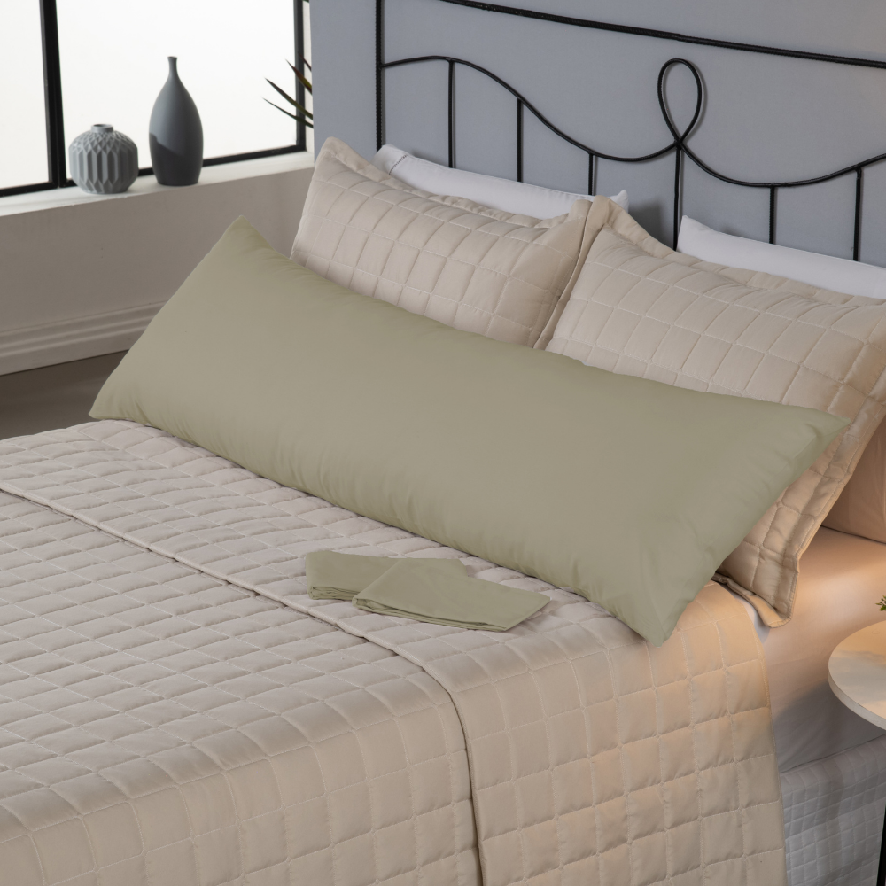 Capa Para Travesseiro Fofuxão (1,46mx46cm) 1 Peça - Cáqui