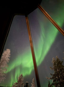 North Frontier Cabins, Winter, Saariselkä, Lapland,  Auroras, Northern Lights