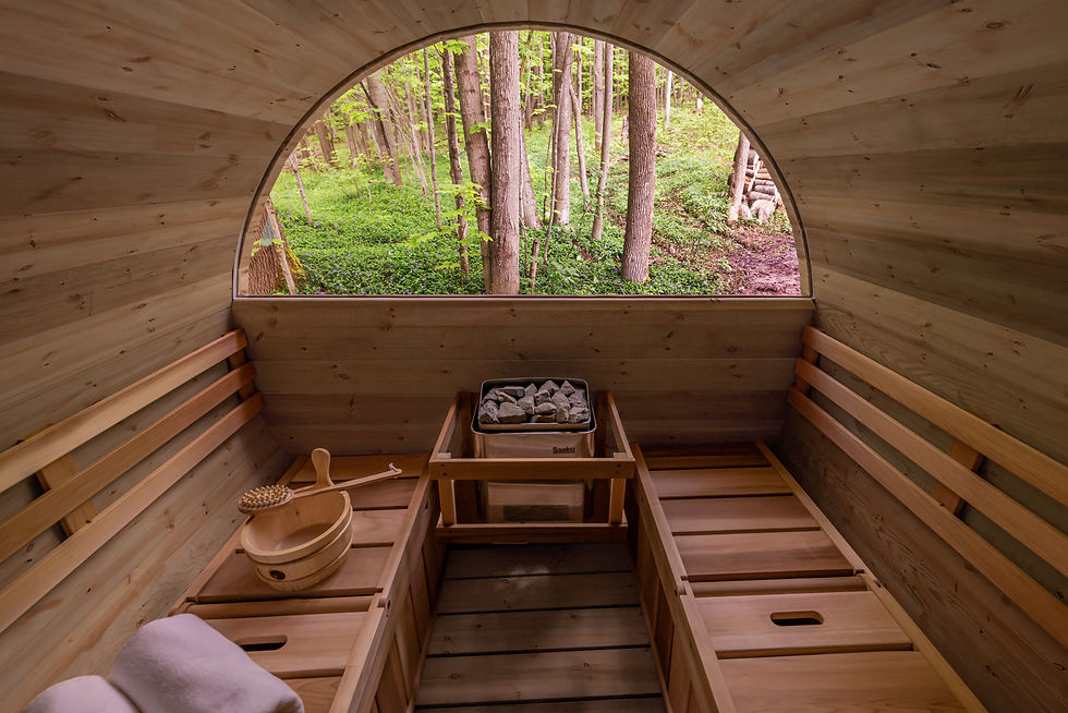 Thumbnail: Outdoor Cedar Barrel Saunas