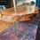 Thumbnail: Red Gum display table with blue resin