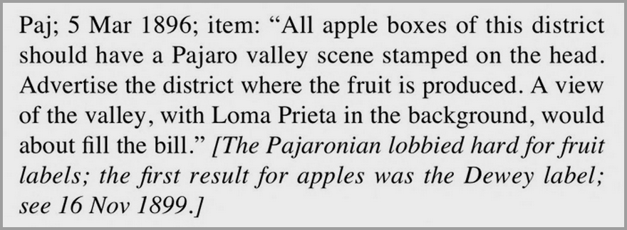 Pajaronian newspaper 5 March 1896