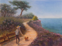 Dog-walking at Pacific Grove