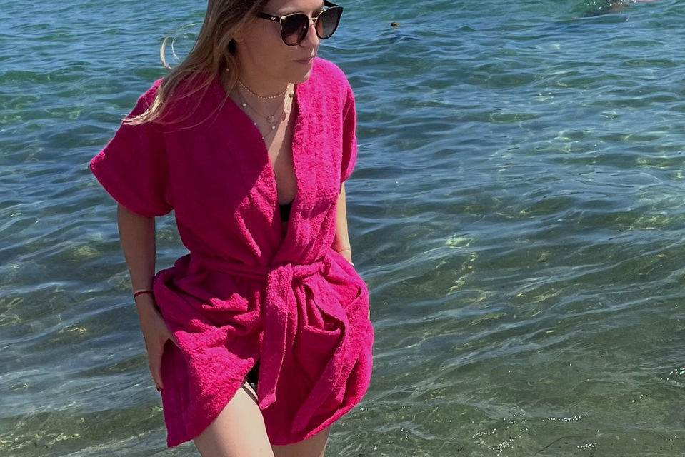 peignoir court madrague