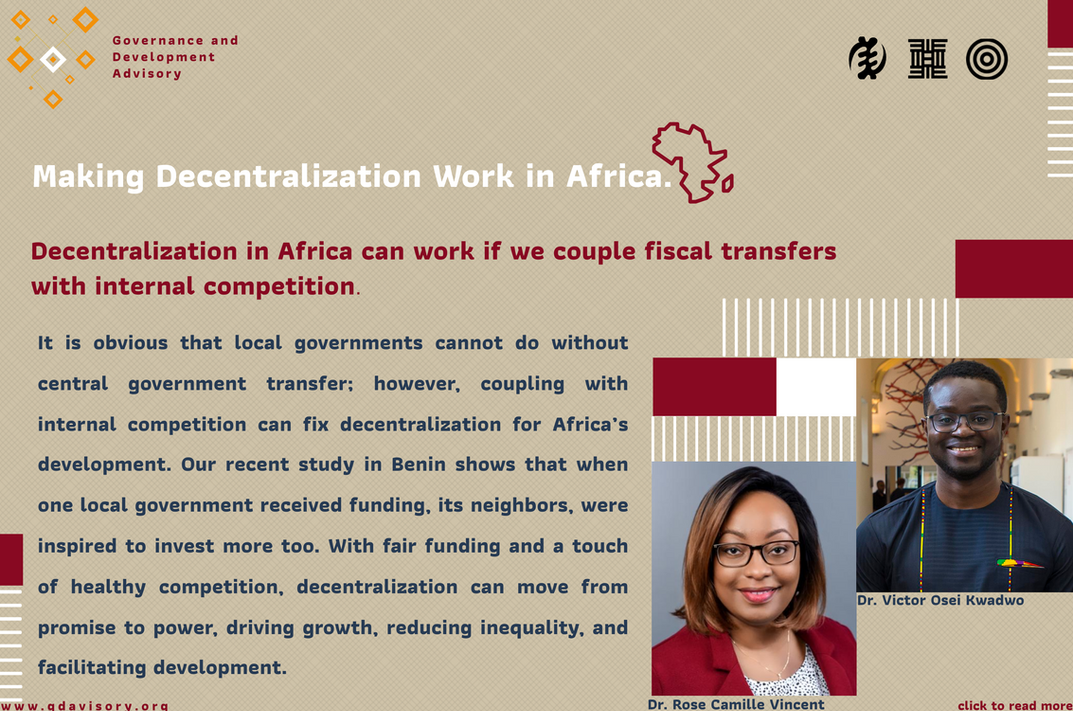 Decentralization in Africa can work if we couple fiscal transfers with internal competition.