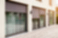 Roller Blind on Large Windows Outdoor Modern Window Blinds Rolling Outdoors on Terrace Pat