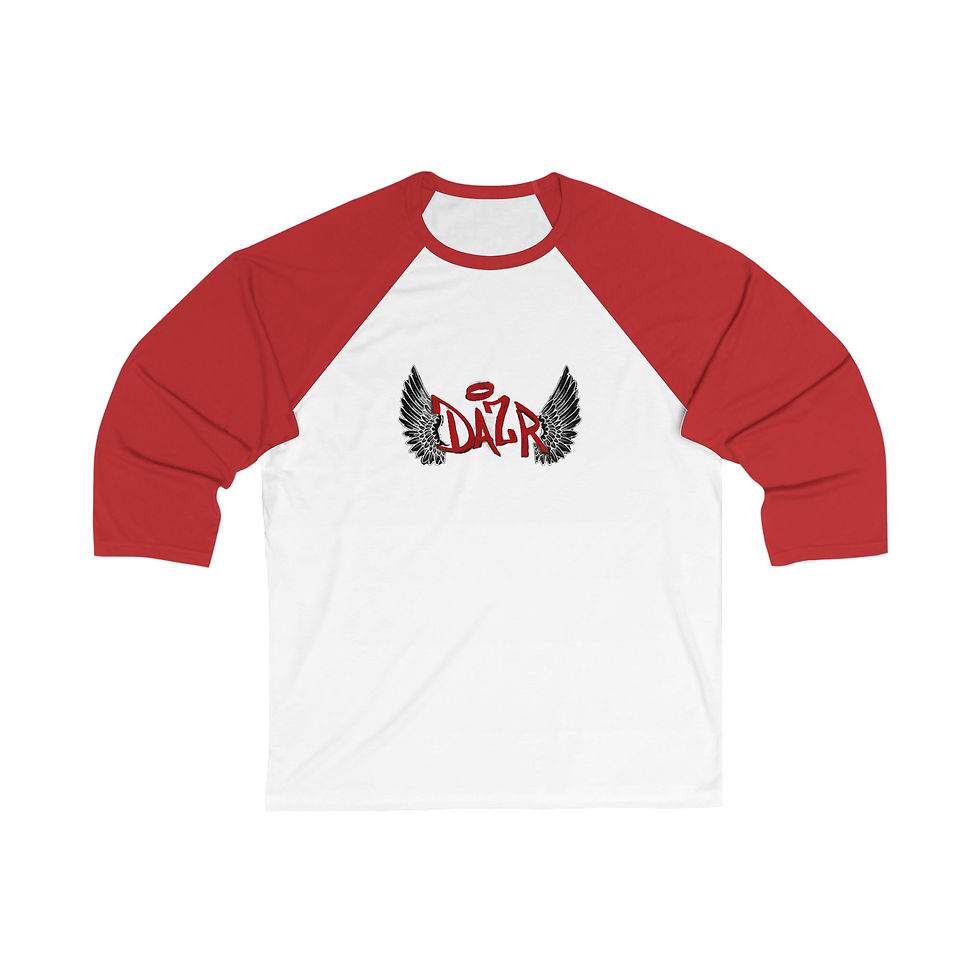 Thumbnail: DAZR Unisex 3/4 Sleeve Baseball Tee 