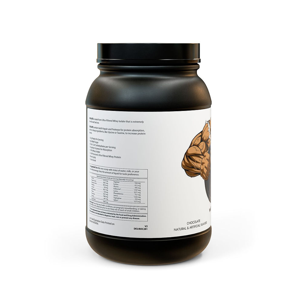 Thumbnail: Whey Isolate Protein Supplement (907g, 2lb)