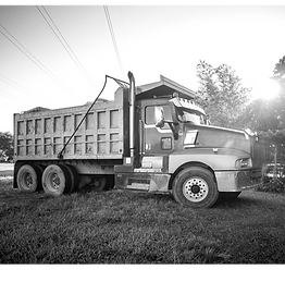 landscape delivery truck