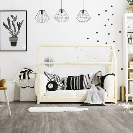 PVC Clipsable effet bois Gris Long. 1219 x Larg. 178mm