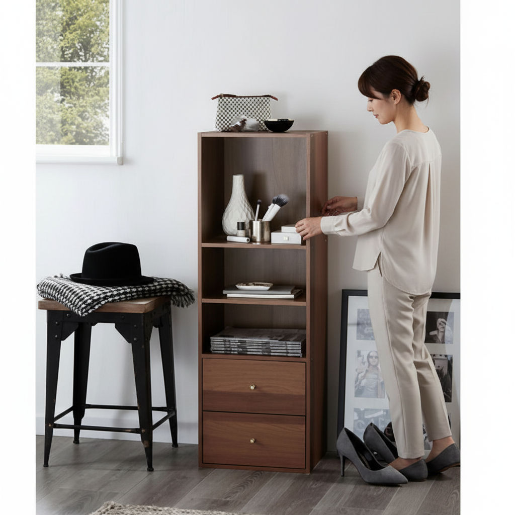 Composition Multicase rangement Konnect 3 cases & 2 tiroirs