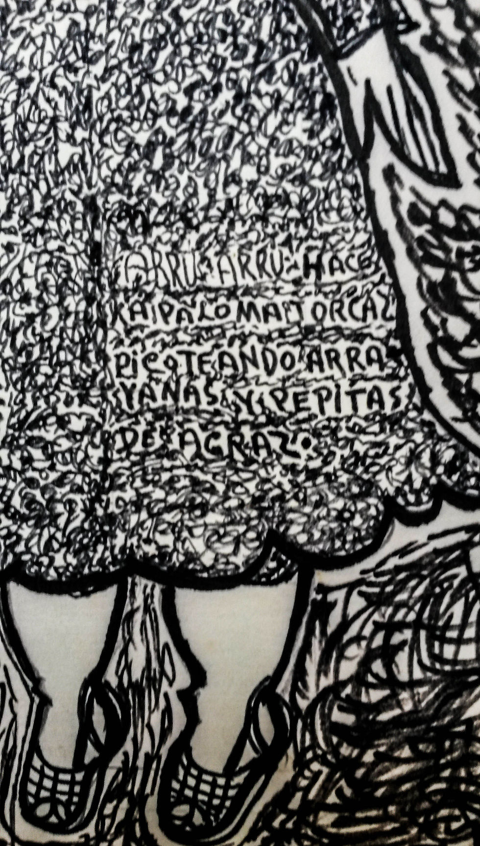 Miniatura: "La poetisa hace el poema a la paloma torcaz"